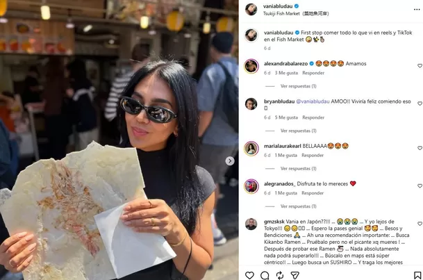 Vania Bludau estuvo en Japón muy bien acompañada / Instagram