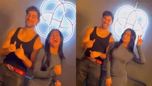 Vania Bludau y Austin Palao en discoteca de Chiclayo