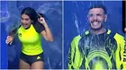 Vania Bludau y Mario Irivarren recibieron castigo en la ducha