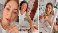 Tilsa Lozano y Maricris Rubio visitaron a Jazmín Pinedo por el cumpleaños de su hija