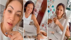 Tilsa Lozano y Maricris Rubio visitaron a Jazmín Pinedo por el cumpleaños de su hija