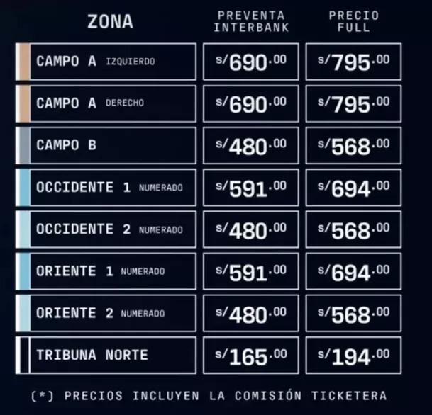 Precios de las entradas para el concierto de Shakira en Lima / Masterlive