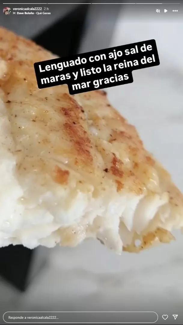 Publicación de Verónica Alcalá en redes sociales. Fuente: Instagram