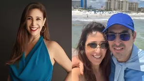 Verónica Linares y su esposo. Miami / América Televisión