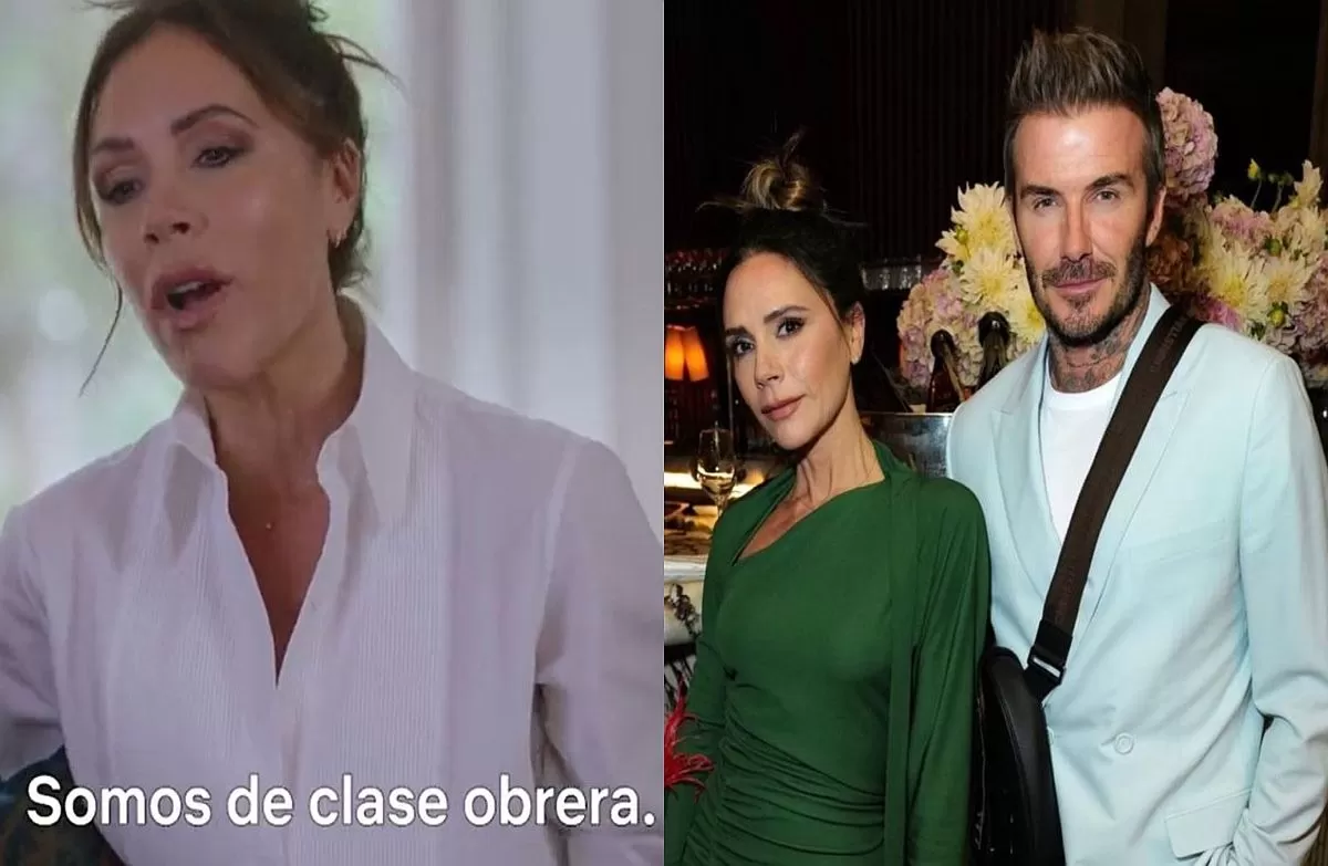 David Beckham no tuvo problemas en exponer a Victoria en plena entrevista / Fuente: Netflix / Instagram