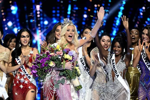 La danesa Victoria Kjaer se coronó Miss Universo 2024 en Ciudad de México. Fuente: AFP