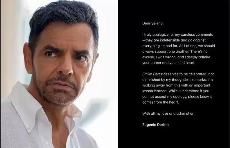 Eugenio Derbez se disculpó con Selena Gómez/Foto: Instagram