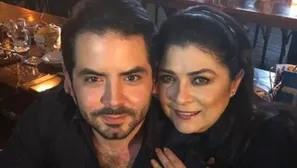 Victoria Ruffo se mostró contenta al dar a conocer la noticia. Foto: El Universal 