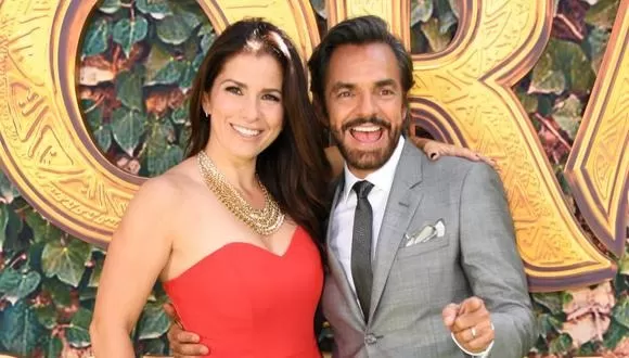 Alessandra Rosaldo y Eugenio Derbez. Fuente: AFP