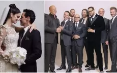 Con Vin Diesel y David Beckham: Así fue la lujosa boda de Marc Anthony y Nadia Ferreira - Noticias de natti natasha