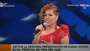 Susan Ochoa volvió a cautivar en su segunda presentación en Viña del Mar 2019