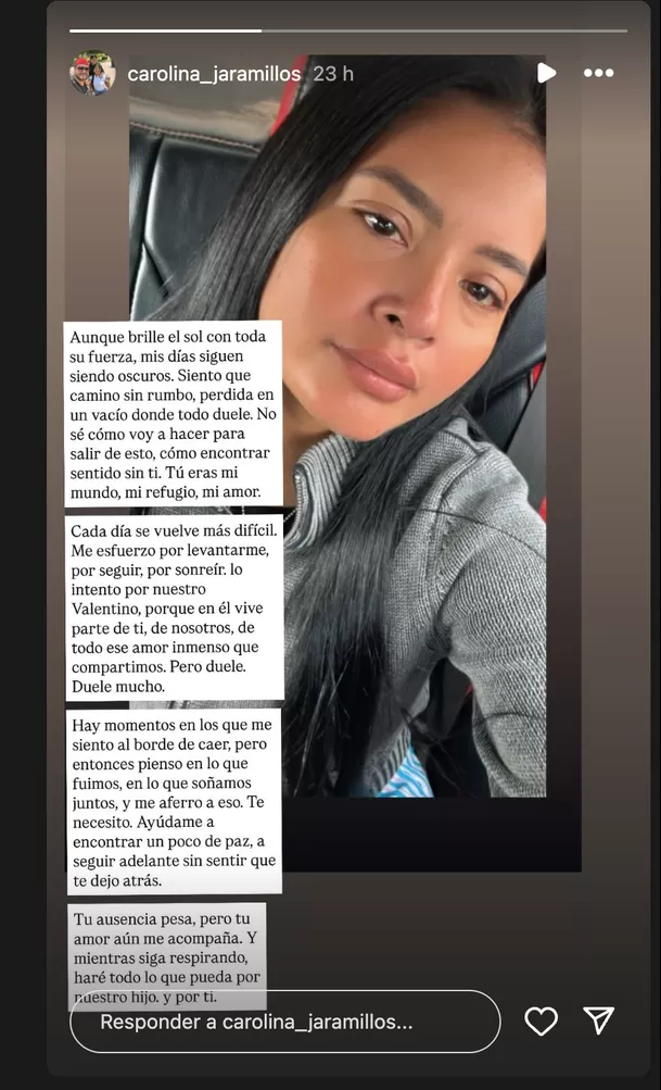 La viuda de Paul Flores expresó cómo vive su duelo a dos meses del asesinato del cantante. Foto: Instagram