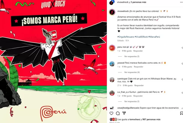 'Vivo X el Rock' ya es Marca Perú / Instagram