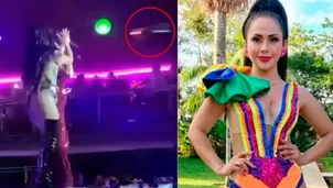 Vocalista de Explosión de Iquitos Linda Caba pasó tremendo susto durante concierto por 25 aniversario de la agrupación