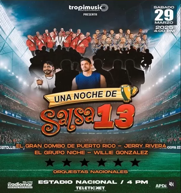 Vuelve 'Una noche de salsa 13' ¿Cuándo y dónde?/Foto: Difusión