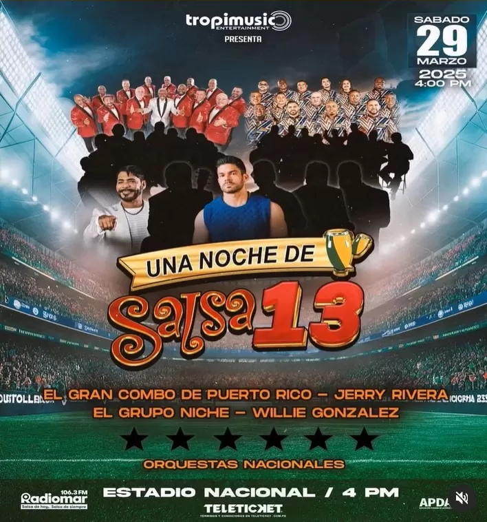 Vuelve 'Una noche de salsa 13' ¿Cuándo y dónde?/Foto: Difusión