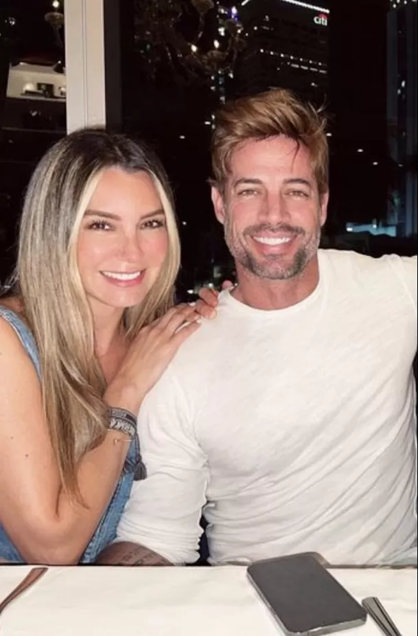 Elizabeth Gutiérrez y William Levy junto en marzo 2023. Fuente: Instagram