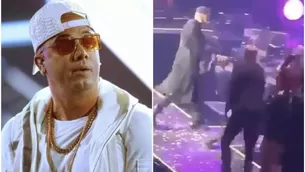 Wisin sufrió terrible caída en pleno concierto