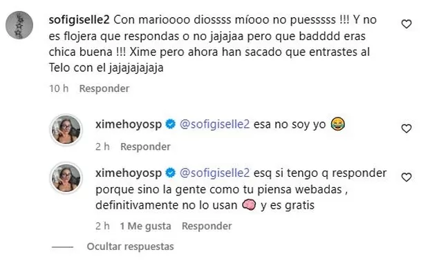 Usuaria lanzó dura crítica contra la exintegrante de 'Combate'. Foto: Instagram