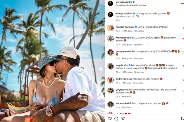 Xiomy Kanashiro viajó a Punta Cana por su cumpleaños junto a Jefferson Farfán / Instagram