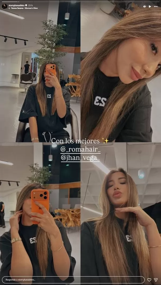 Xiomy Kanashiro impactó a seguidores con radical cambio de look / Instagram