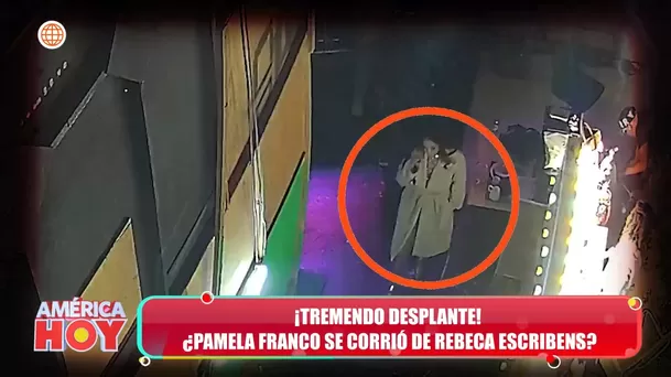 Según se conoció, Pamela Franco se habría enterado en el mismo set que Rebeca sería la conductora del programa ese día. Foto: América TV Según se conoció, Pamela Franco se habría enterado en el mismo set que Rebeca sería la conductora del programa ese día. Foto: América TV