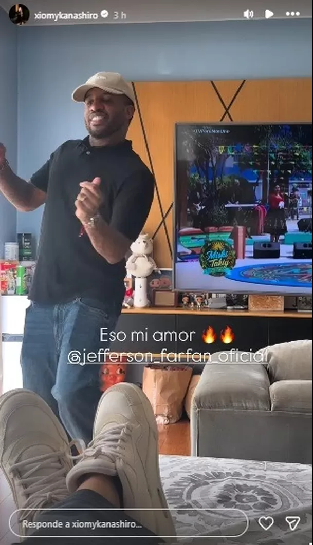 Xiomy Kanashiro sorprende al mostrar a Jefferson Farfán zapateando al ritmo de huayno / IG: xiomykanashiro