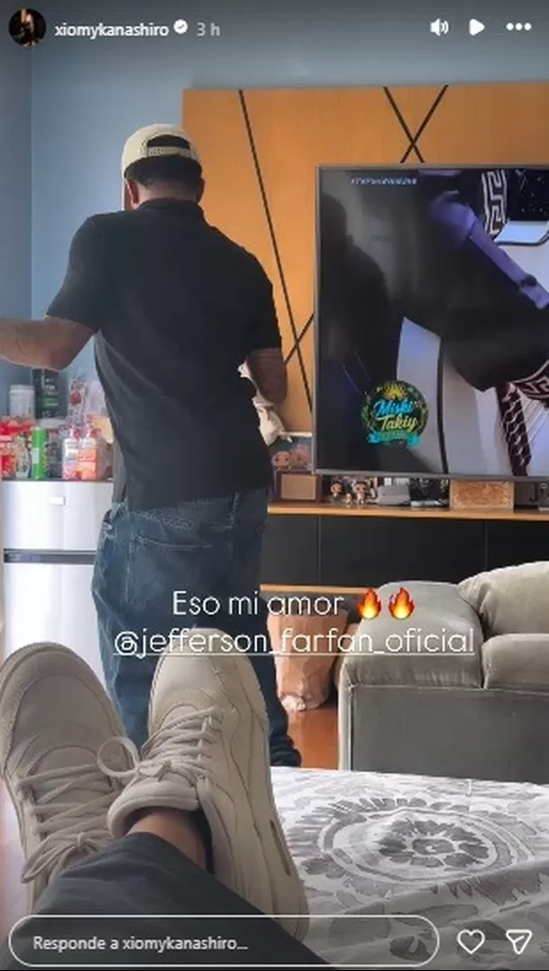Xiomy Kanashiro sorprende al mostrar a Jefferson Farfán zapateando al ritmo de huayno / IG: xiomykanashiro