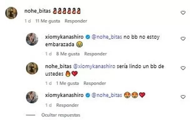 Xiomy Kanashiro respondió sobre supuesto embarazo de Farfán / Instagram