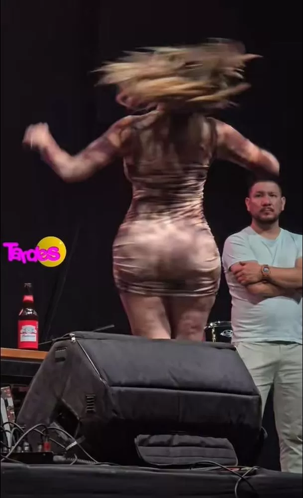 Xiomy Kanashiro recibió fuerte críticas tras su presentación en Arequipa. Fuente: Tiktok/TusTardes