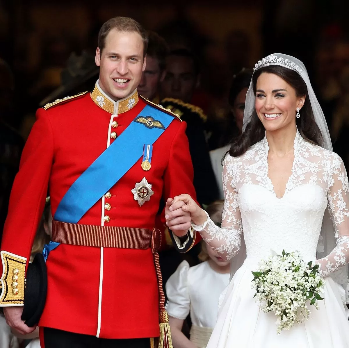 El príncipe William y Kate Middleton se casaron en 29 de abril de 2011. Fuente: AFP