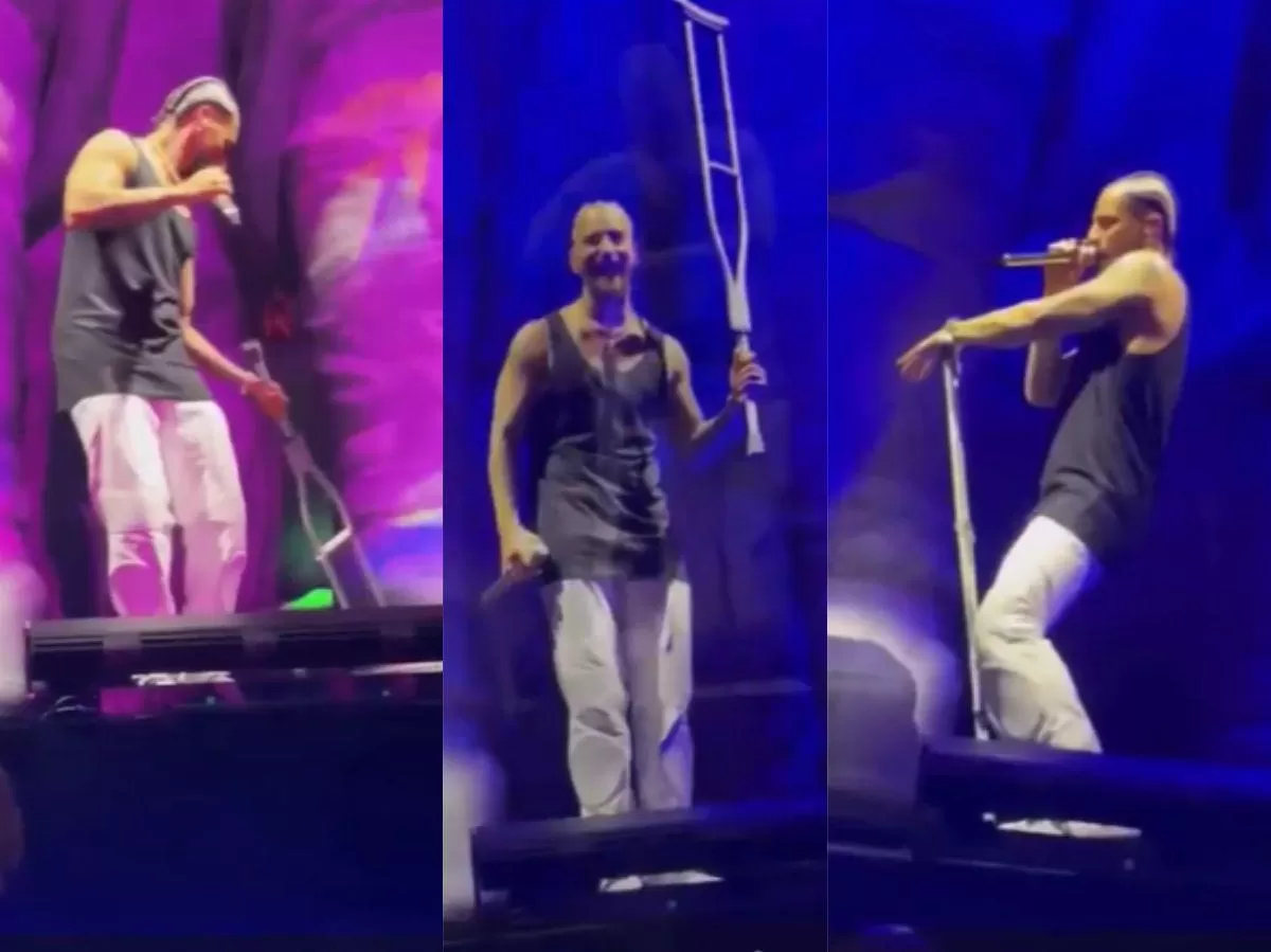 Fanático le lanzó una muleta al escenario a Maluma en su concierto en Washington / Foto: El Heraldo