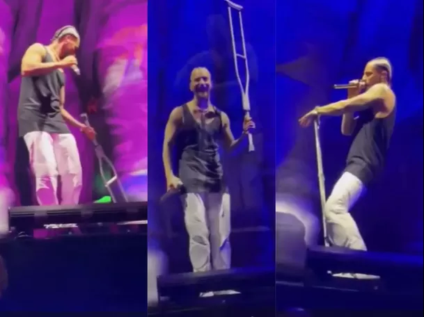 Fanático le lanzó una muleta al escenario a Maluma en su concierto en Washington / Foto: El Heraldo