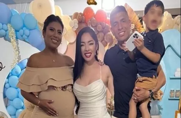 Rosa Fuentes y Paolo Hurtado se lucieron felices en el baby shower de su tercer hijo / Fuente: Instagram