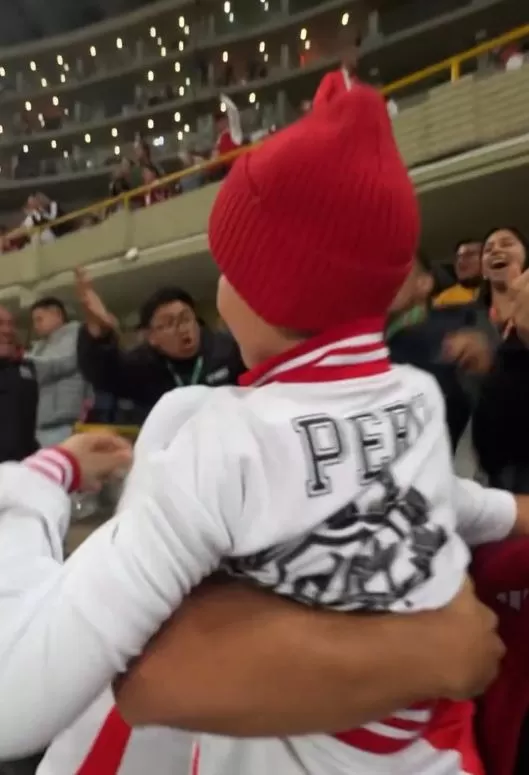 El pequeño Liam gritó el gol de Perú a todo pulmón / Instagram