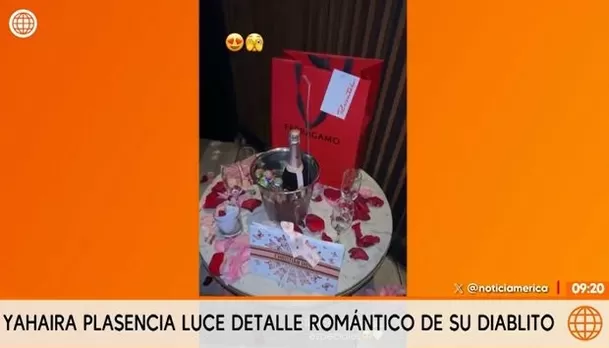 Yahaira Plasencia feliz por regalo de Luis Fernando Rodríguez / Captura 