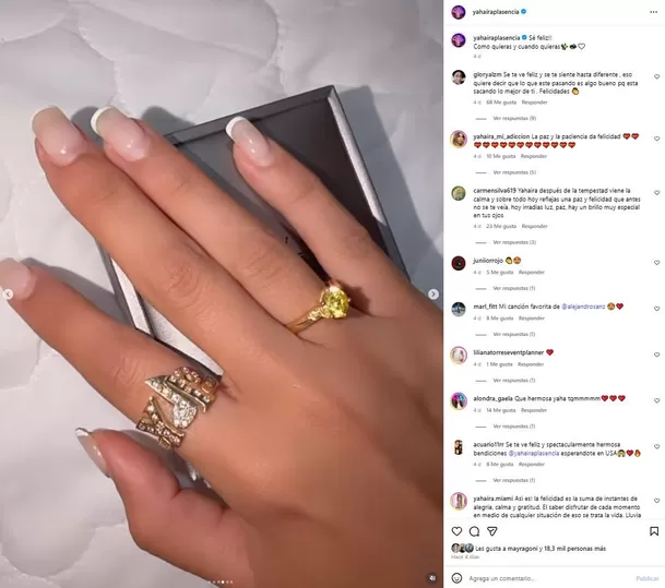 Yahaira Plasencia sorprendió al lucir tremendo anillo / Instagram