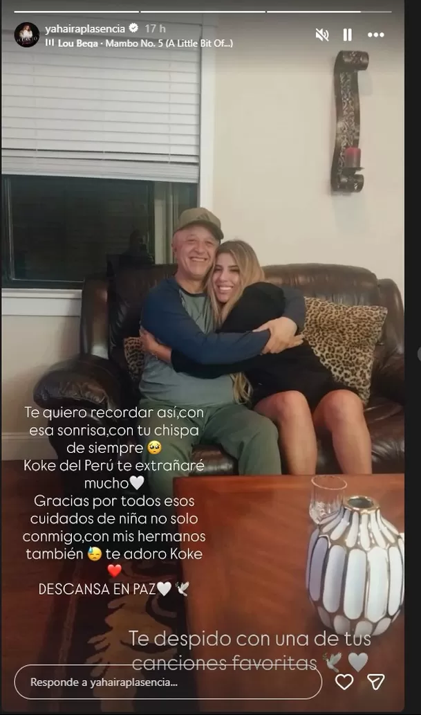 Yahaira Plasencia atraviesa un momento de dolor familiar. La salsera se despidió de su tío Koke con una fotografía juntos y recordó los cuidados que recibió de niña. Su hermana Silvana Plasencia también le dedicó un mensaje de despedida. Foto: IG @yahairaplasencia Yahaira Plasencia atraviesa un momento de dolor familiar. La salsera se despidió de su tío Koke con una fotografía juntos y recordó los cuidados que recibió de niña. Su hermana Silvana Plasencia también le dedicó un mensaje de despedida. Foto: IG @yahairaplasencia