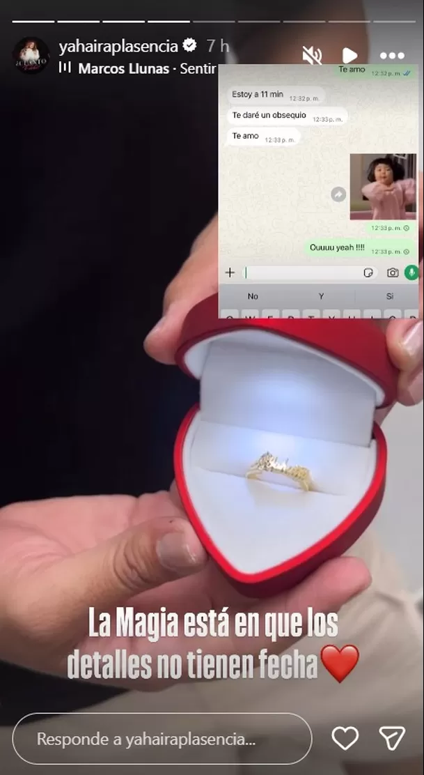 Yahaira Plasencia compartió en Instagram el anillo que le regaló Don Diablo/ Captura Yahaira Plasencia compartió en Instagram el anillo que le regaló Don Diablo/ Captura