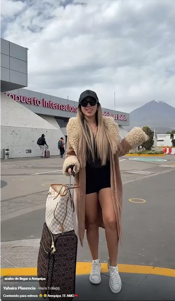 El divertido trend de Yahaira Plasencia al llegar a Arequipa / TIkTok: yahairaplasenciatiktok
