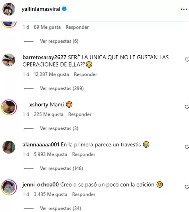 Usuarios de Instagram cuestionan la diminuta cintura de Yailín la más viral / Instagram