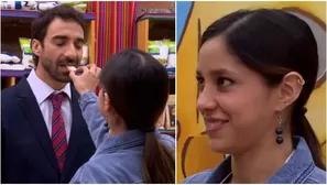 Yesenia coqueteó a Juan Pablo y le dio probar al queso en la boca. Fuente: AméricaTV