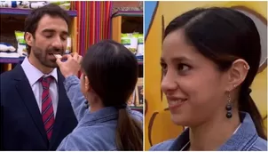 Yesenia coqueteó a Juan Pablo y le dio probar al queso en la boca. Fuente: AméricaTV