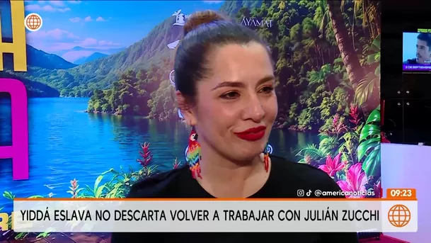Yiddá Eslava no descartó volver a trabajar con Julián Zucchi / América Espectáculos