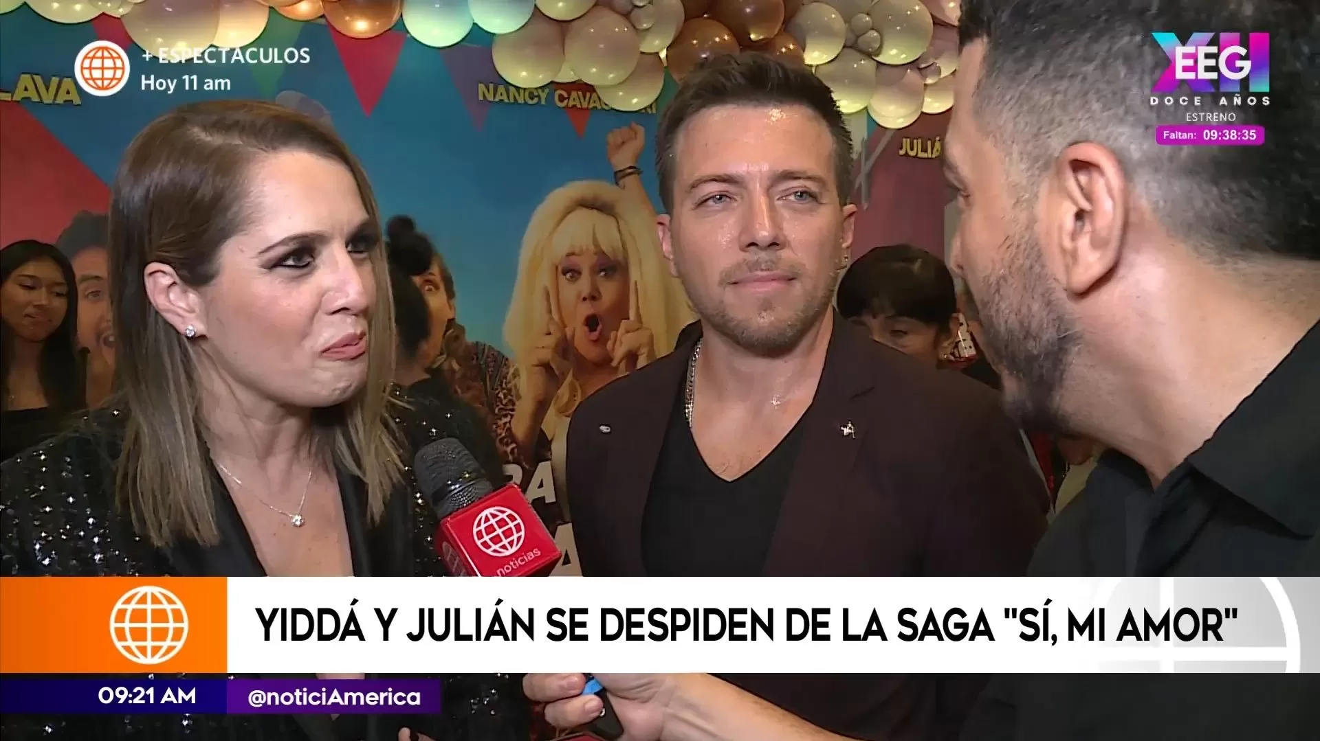 Yiddá Eslava explicó la ausencia de Ángel García Fernández en el avant premier de '¿Ahora somos 3? Sí, mi amor' / América Espectáculos