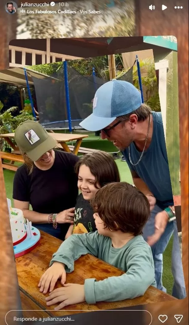 Julián Zucchi y Yiddá Eslava se juntaron por el cumpleaños de Tomás, su hijo mayor / Instagram Julián Zucchi y Yiddá Eslava se juntaron por el cumpleaños de Tomás, su hijo mayor / Instagram