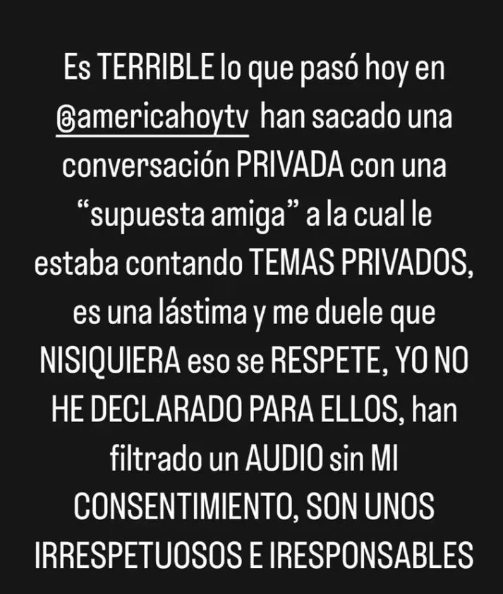 Yiddá Eslava tildó de "irresponsables" a los de 'América Hoy'