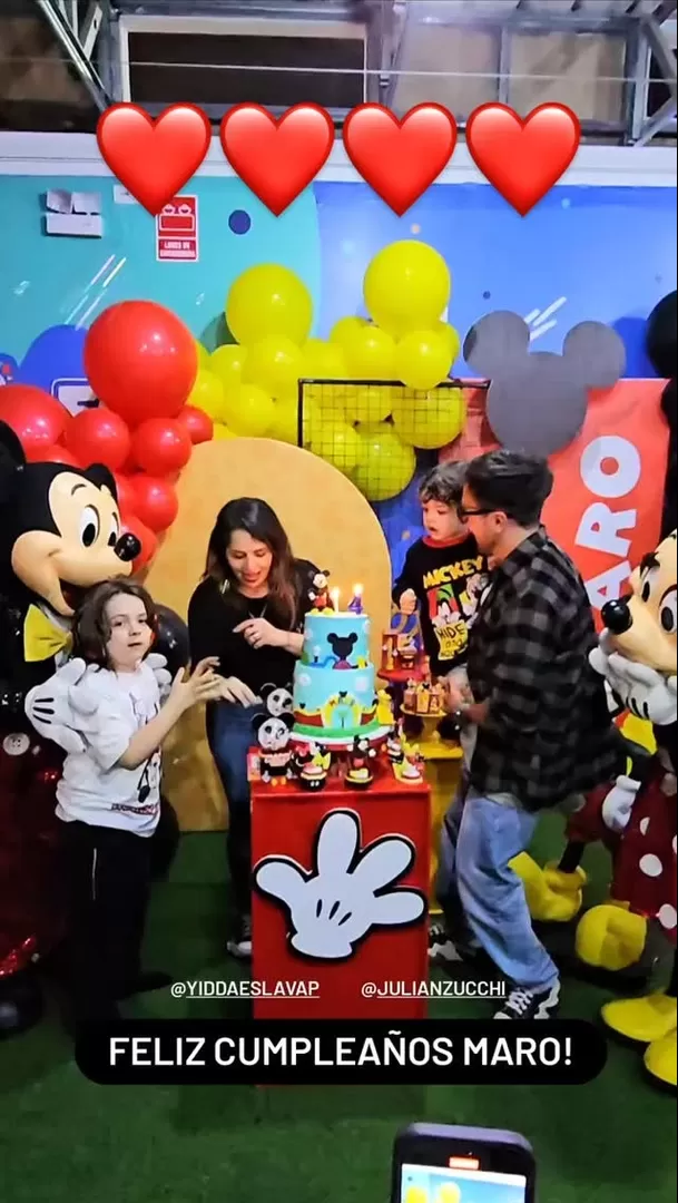 Yiddá y Julián celebraron los 4 años de su hijo/Foto: Instagram