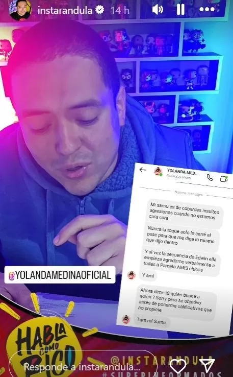 Yolanda Medina se comunicó con Instarandula / Instagram