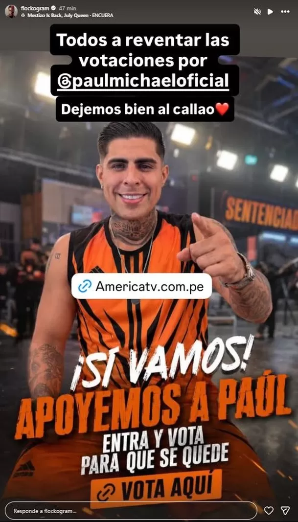 Youna sorprende al apoyar a Paul Michael / IG: flockogram